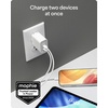 image:imageMophie Speedport70 GAN USBC Charger Block  70W Fast Wall Charger 2 USBC PD Ports Compact Foldable Prongs Made with Recycled Materials for Smartphones Tablets Headphones45W